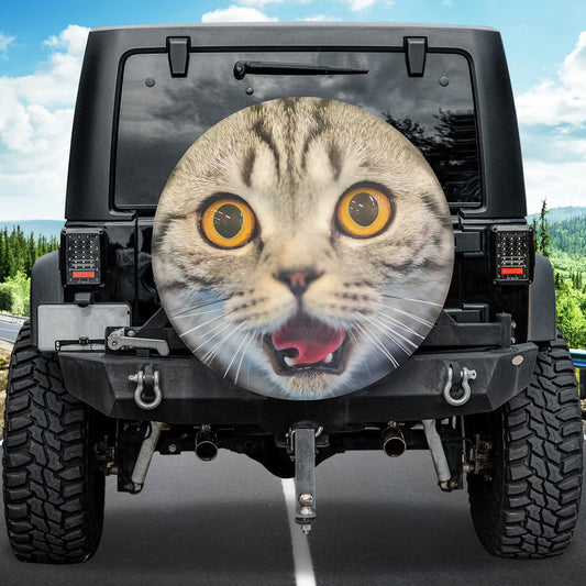 Petthouse | Tire Covers Funny Surprise Cat Spare Wheel Cover For Cat Cat Lovers Gifts Car Accessories