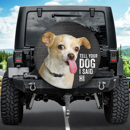 Petthouse | Funny Dog Spare Tire Cover Chihuahua Wheel Cover For Car Waterproof Spare Tire Cover Camping