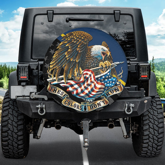 Petthouse | Eagle American Spare Tire Cover Us Eagle These Colors Don't Run Truck Decoration Daddy Gift