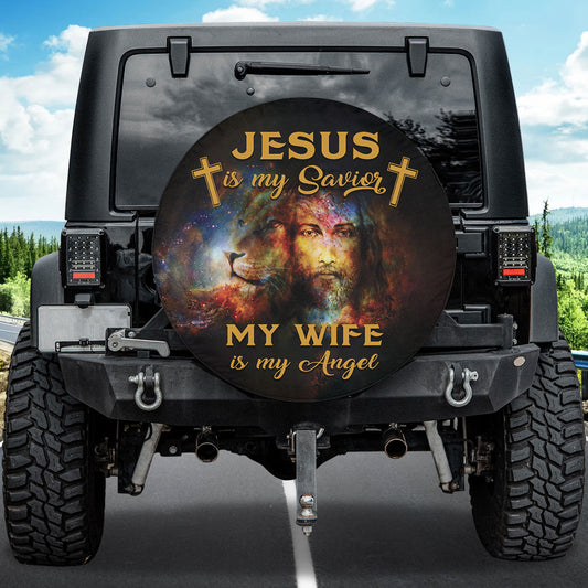 Petthouse | Jesus Christ Lion Of Judah Spare Tire Cover Jesus Is My Savior Holy Bible Wheel Cover For Car