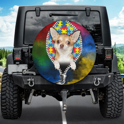 Petthouse | Chihuahua Autism Awareness Day Wheel Cover Autism Support Autistic Pride Car Accessories Gift