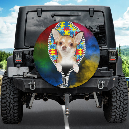 Petthouse | Chihuahua Autism Awareness Day Wheel Cover Autism Support Autistic Pride Car Accessories Gift