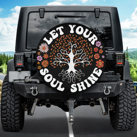 Petthouse | Tree Of Life Mandala Let Your Soul Shine Spare Tire Cover Accessories Truck Decoration