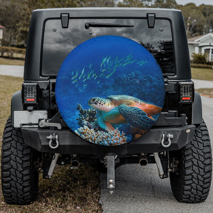 Petthouse | Ocean Turtle Ocean Life Spare Tire Cover Turtle Lover Summer Gift Decor Car