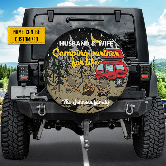 Petthouse | Customized Spare Tire Cover Camping Partner For Life Tire Protector Camping In The Forest