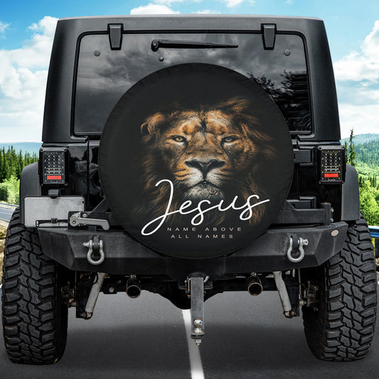 Petthouse | Lion Jesus Spare Tire Cover Jesus Name Abobe All Names Christian Gift Decor Car