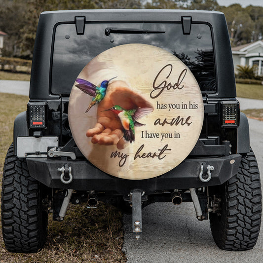 Petthouse | Jesus Savior Tire Cover Jesus Hand Tire Cover Hummingbird Tire Cover Car Decoration