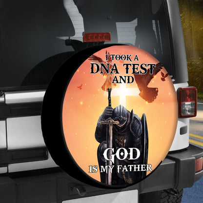 Petthouse | God Spare Tire Cover God Is My Father Tire Cover Christ Knight Tire Wrap Christ Car Decoration