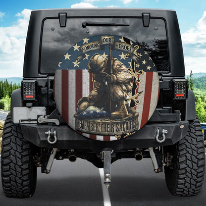 Petthouse | American Veteran Remember Their Sacrifice Spare Tire Cover Memorial Day Decor Truck Decor