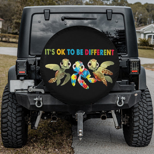 Petthouse | It's Ok To Be Different Tire Cover Baby Sea Turtles Tire Cover Special Tire Wrap Car Decoration