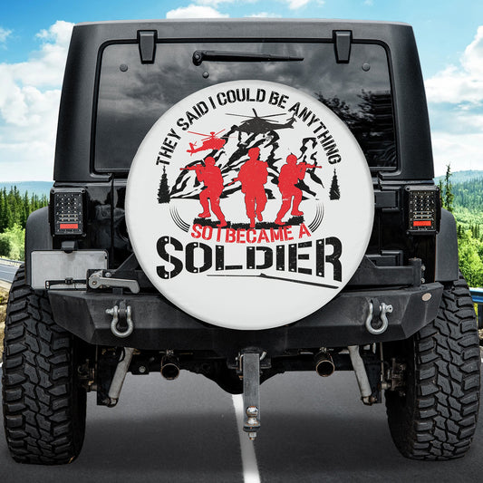 Petthouse | Soldier Spare Tire Cover Military Tire Cover American Army Tire Wrap Car Tire Decorations