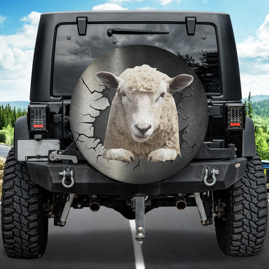 Petthouse | Sheep Farm Animal Spare Tire Cover Universal Sunscreen Potable Sheep Animal Fun Car Accessories