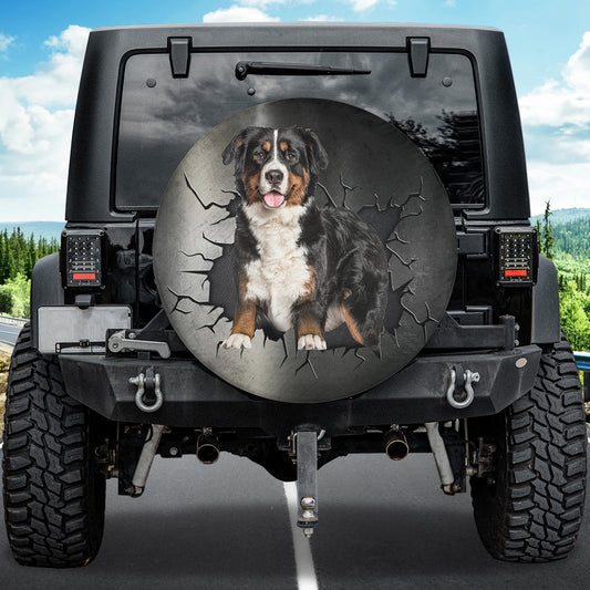 Petthouse | Bernese Mountain Spare Tire Cover Dog Cracked Waterproof Wheel Cover Dog Lover Car Decoration