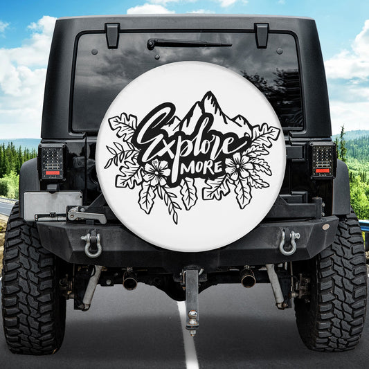 Petthouse | Explore More Spare Tire Cover Adventure Tire Cover Camping Car Wheel Wrap Car Decoration