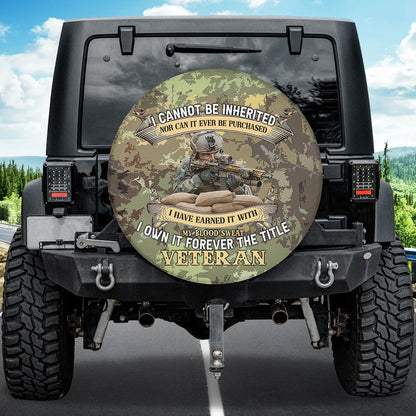 Petthouse | Veteran Camouflage Spare Tire Cover Veteran's Day Memorial Day Decor Grandpa Daddy Husband Gift