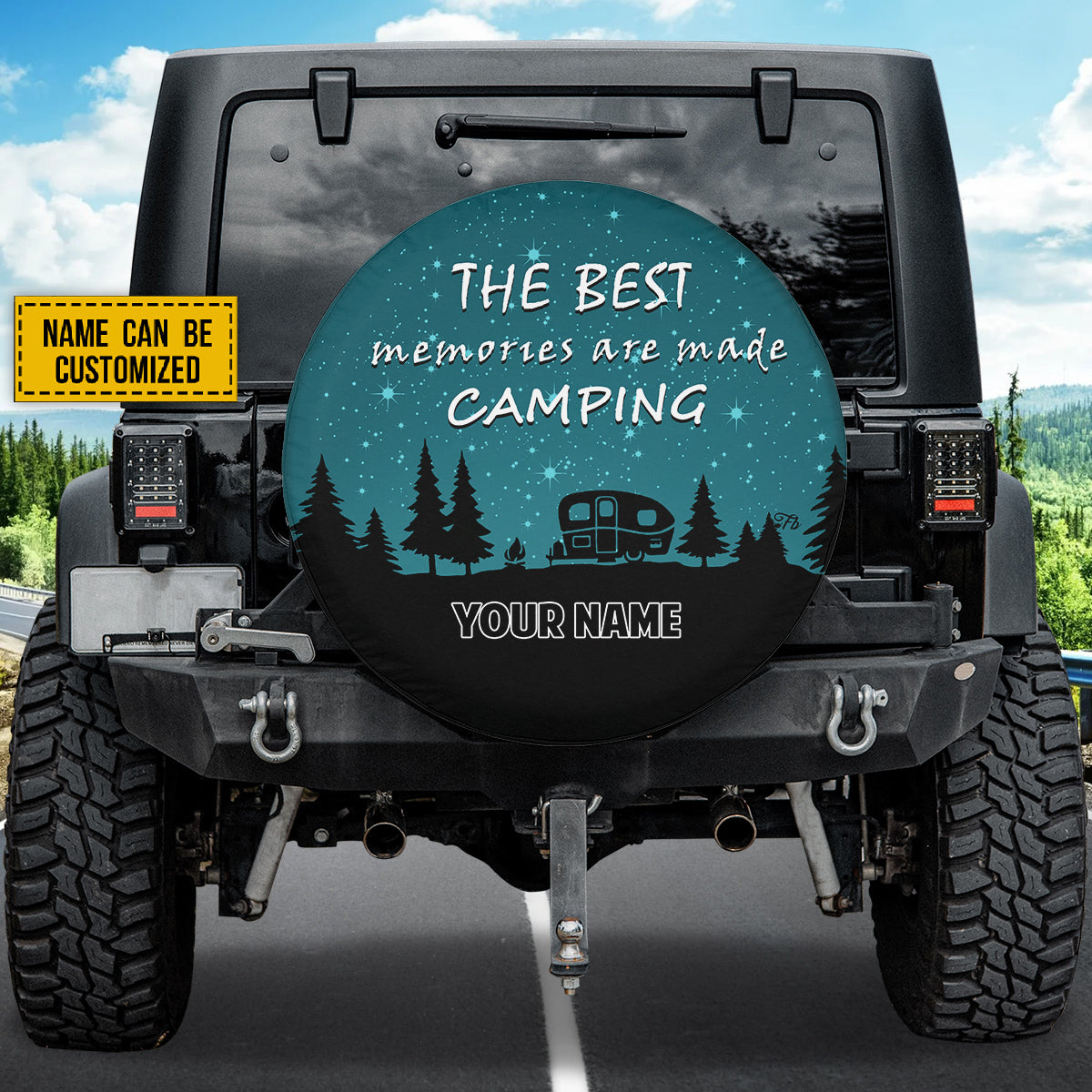 Petthouse | Customized Spare Tire Cover The Best Memories Tire Cover Camping Tire Cover Camping Soul Gift