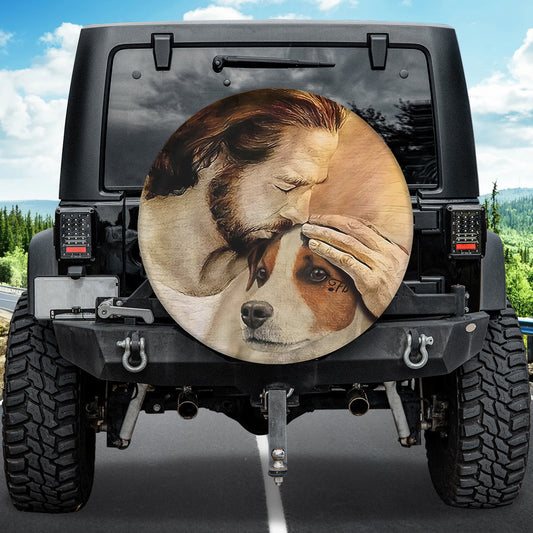 Petthouse | Jesus And Beagle Spare Tire Covers, Beagle Wheel Cover, Jesus Believer, Christian Gift