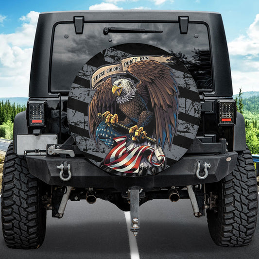 Petthouse | American Eagle These Colors Don't Run Spare Tire Cover American Pride Car Accessory Truck Decor