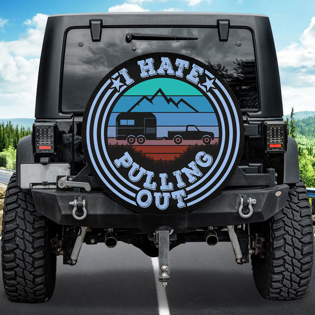 Petthouse | Camping I Hate Pulling Out Spare Tire Cover Adventure Camp Mountain Truck Decoration Campers Gift