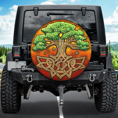 Petthouse | Celtic Tree Of Life Spare Tire Cover Celtic Tree Truck Decoration Tree Plant Friends Gift