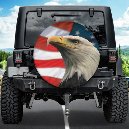 Petthouse | Eagle Spare Tire Cover American Tire Wrap America Symbol Tire Cover Patriot Car Decoration