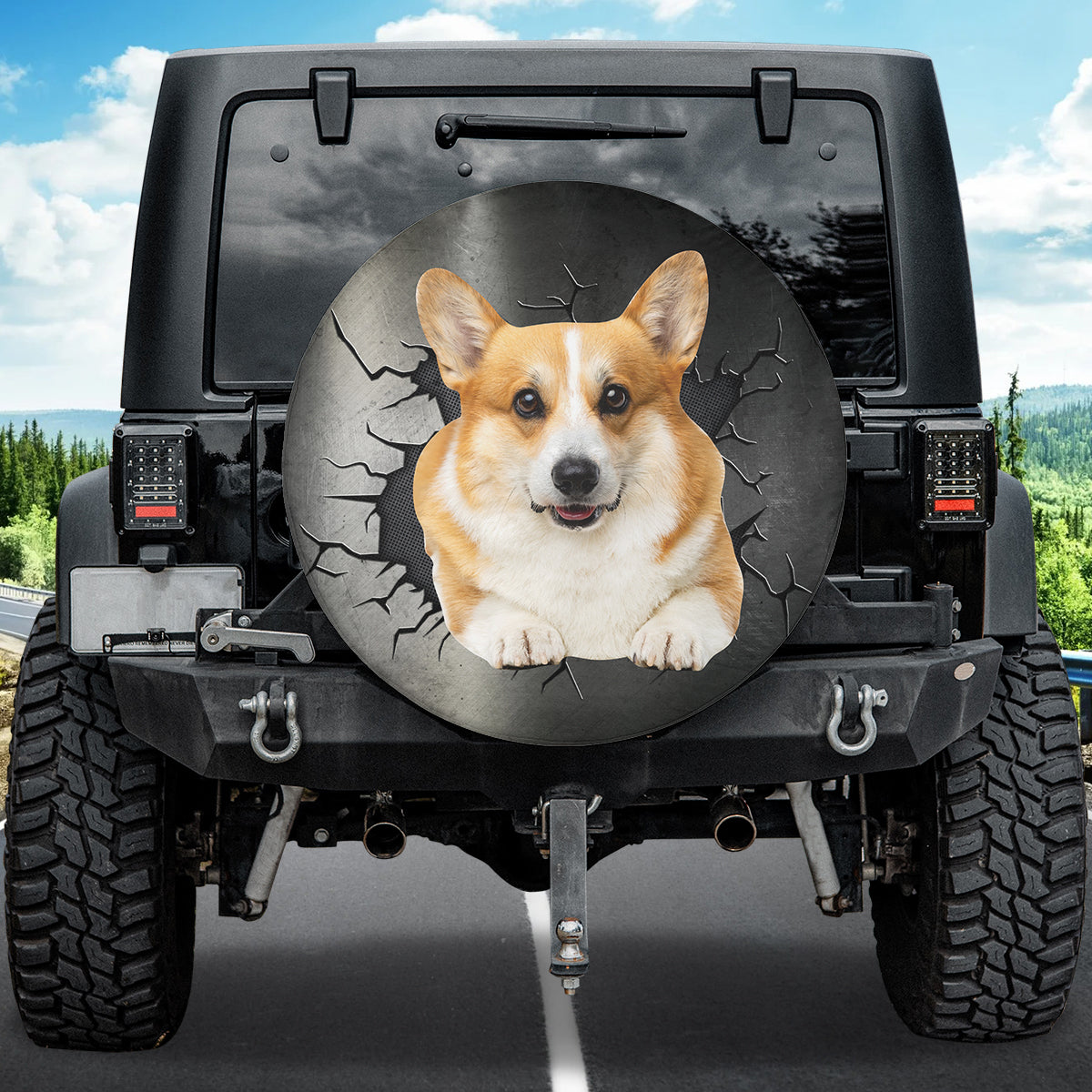 Petthouse | Spare Tire Cover Pembroke Welsh Corgi Universal Fit Washable Cover For Trucks Dog Lover Gifts