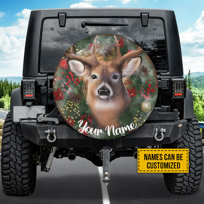 Petthouse | Customized Cover Deer Christmas Cover Deer Painting Printed Wrap Christmas Artwork Decor