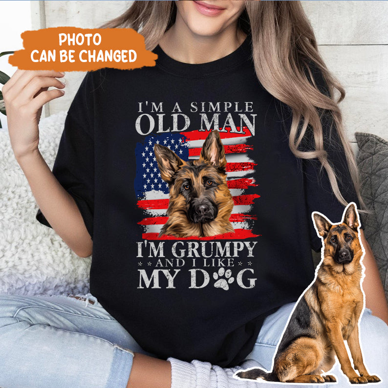 Petthouse | Personalized Dog I'm An Old Man With My Dog Shirt, Father's Day For Dog Dad Dog Owner