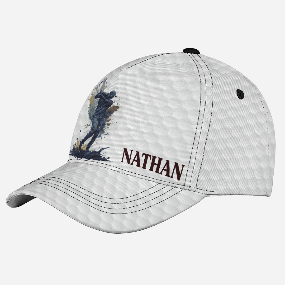 Petthouse | Customized Name Golfer Baseball Cap Golf Player Classic Cap Love Golf Hat Wear Athletes Gift Golfers Gift