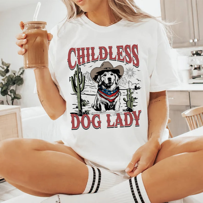 Petthouse | Childless Dog Lady Shirt, 2024 Childless Dog Women Shirt, Womens Power, Gift For Dog Loves