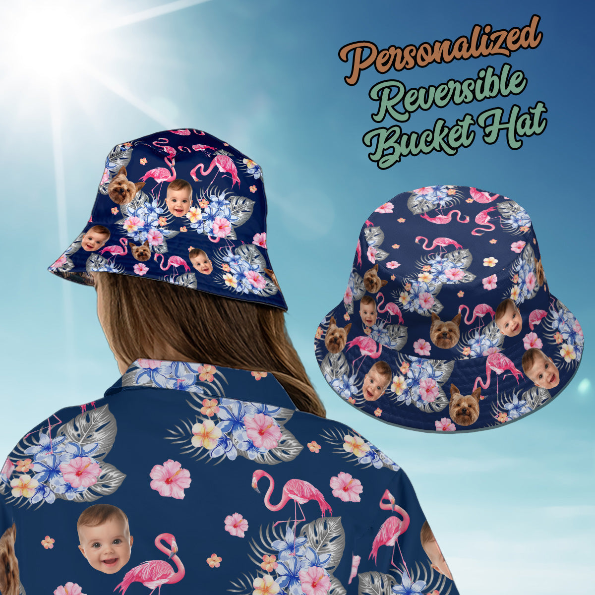 Petthouse | Custom Face Hawaiian Shirt, With Any Images, Button Downs For Family, Beach Fattern