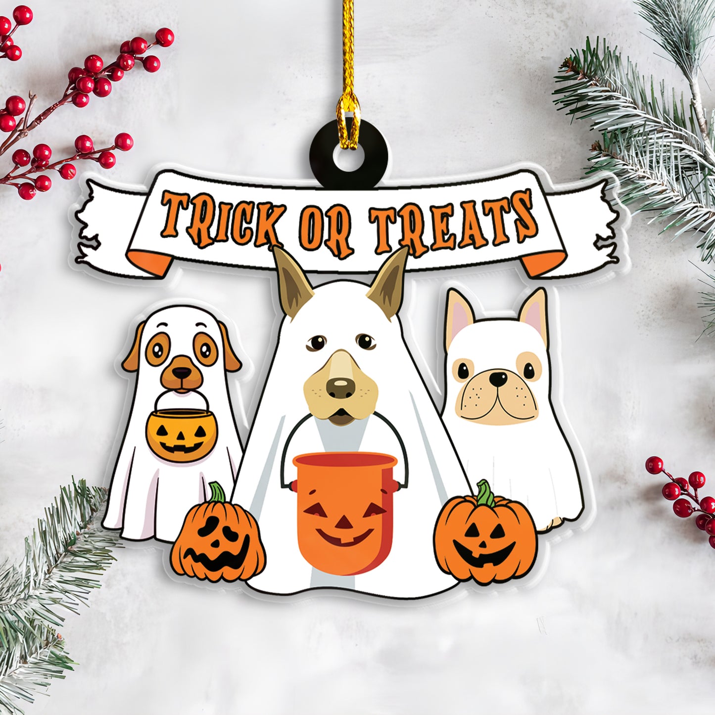 Petthouse | Dog Trick Or Treat, Dog Halloween Shirt, Ghost Dog Halloween Gift, Dog Lovers