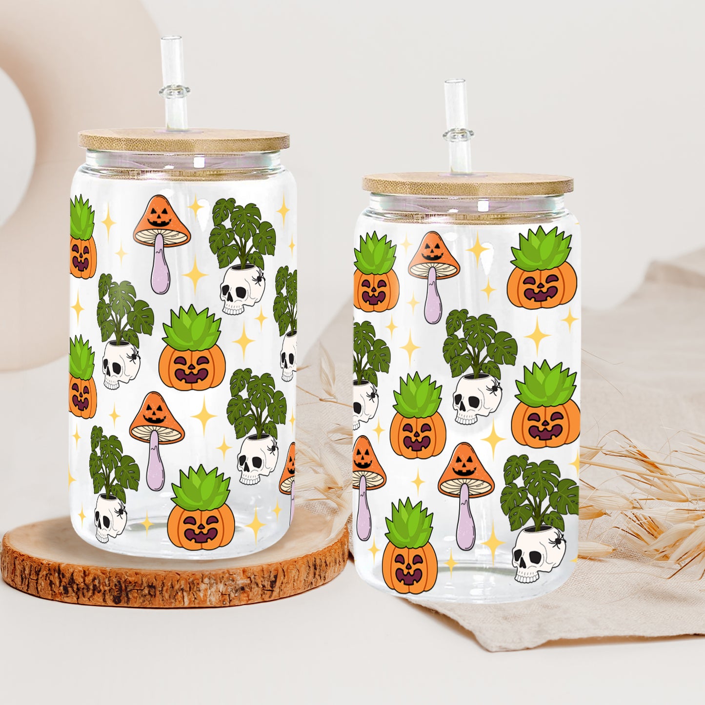 Petthouse | Ghost Plant Halloween Glass Can, Ghost Plant Glass Can, Ghost Plant Coffee, Viral Coffee