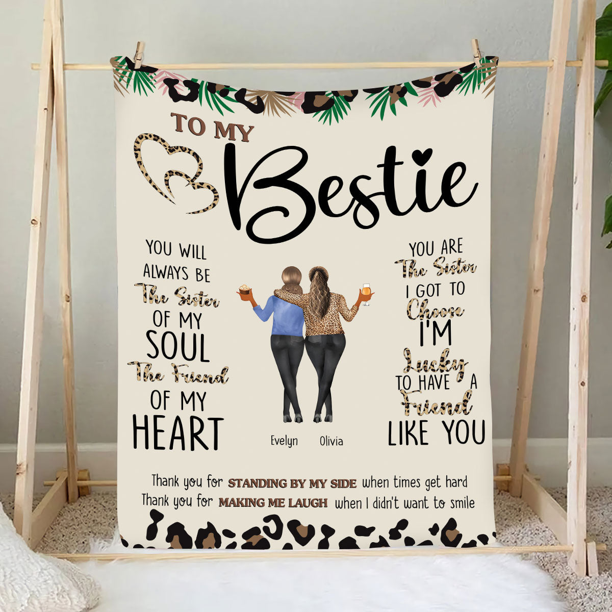 Petthouse | Customized To My Soulmate Soft Blanket, Best Friends Are The Sisters Chosen Keepsake From Bestie