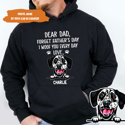 Petthouse | Customized Dear Dad Forget Father's Day Shirt, Dog Dad Father's Day Gift, Gift For Dog Lover