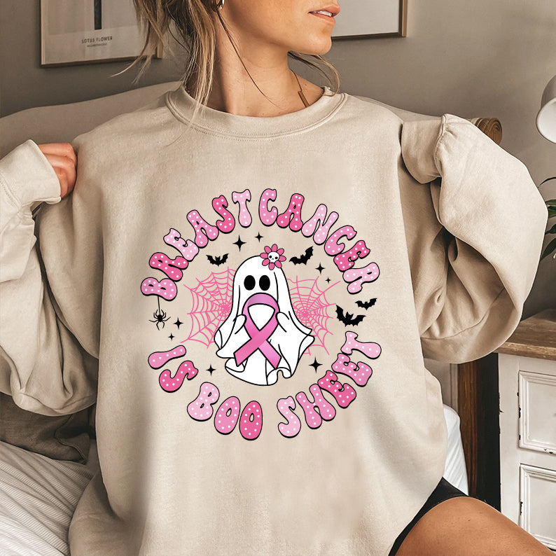 Petthouse | Breast Cancer Is Boo Sheet Halloween Shirt , Retro Breast Cancer, Breast Cancer Awareness