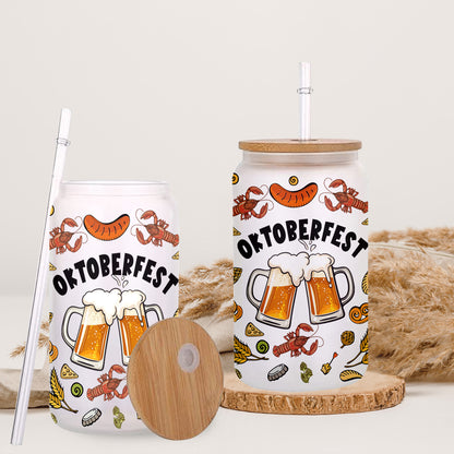 Petthouse | Oktoberfest Beer Festival Glass Can, Man Oktoberfest Beer Cup, Funny Oktoberfest Gift