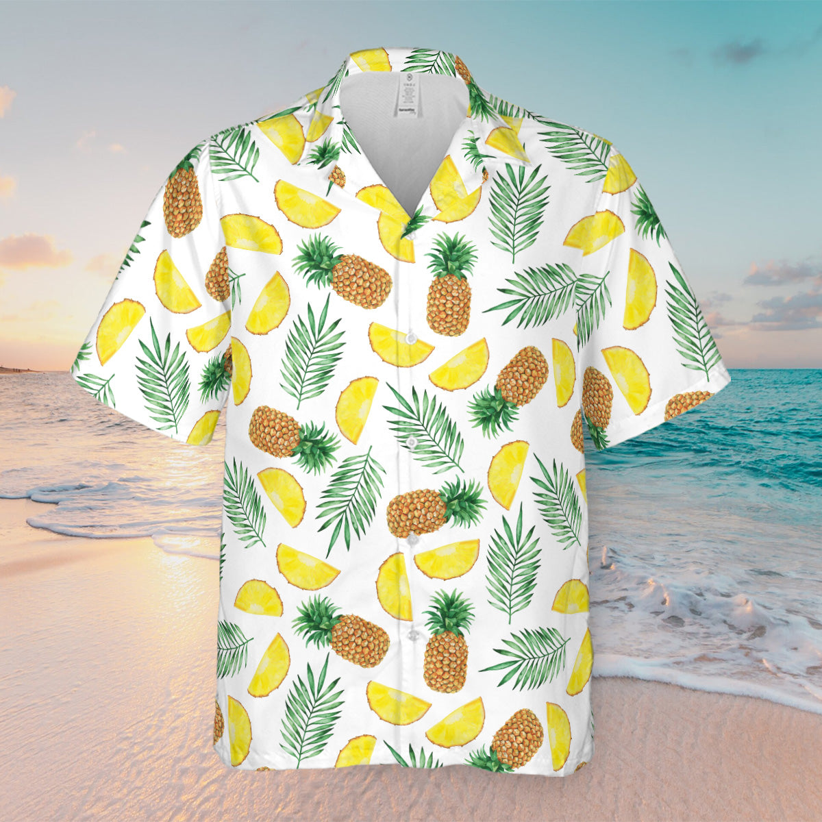 Petthouse | Custom Husky Aloha Dog Summer Beach Tropical Leaves Hawaiian Shirt, Gift Friend, Family