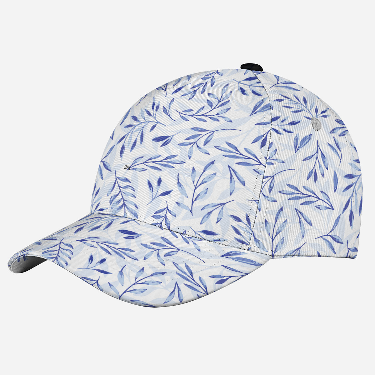 Petthouse | Golf Sports Blue Leaf Pattern Classic Cap Leaves Hat Gift For Plant's Lovers Birthday Gift Cap For Friends