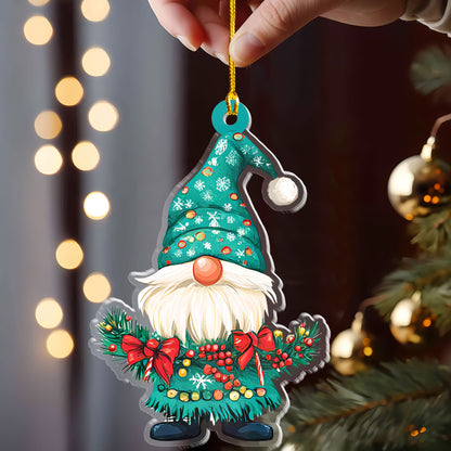 Petthouse | Christmas Gnome Ornaments Hanging, Christmas Gift, Mary And Bright Gnome, Christmas Ornament