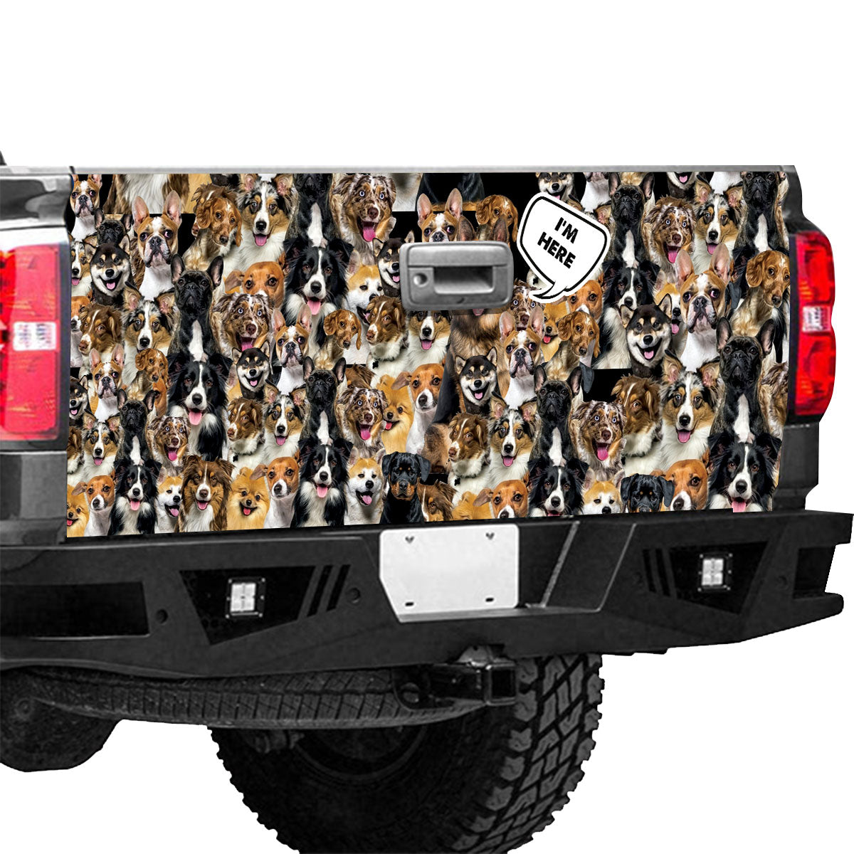 Petthouse | Tailgate Wrap For Trucks German Shepherd I’m Here Tailgate Wrap Dog Lover Gift