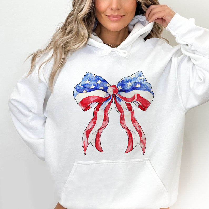 Petthouse | Coquette 4th Of July Shirt, Usa Tshirt, Retro 4th Of July Coquette Bow Tee, Patriotic Shirt