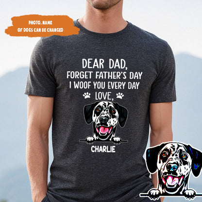 Petthouse | Customized Dear Dad Forget Father's Day Shirt, Dog Dad Father's Day Gift, Gift For Dog Lover