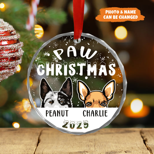 Petthouse | Personalized Dog Xmas Ornament, Dog Christmas Ornament, Paw Christmas, Dog Breed, Cat Lover Gift