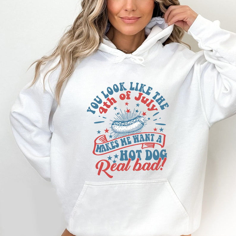 Petthouse | Funny You Look Like The 4th Of July Makes Me Want A Hot Dog Real Bad Shirt