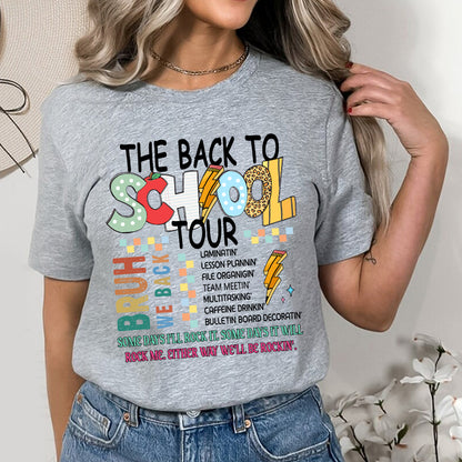 Petthouse | The Back To School Tour Shirt, Bruh We Back T Shirt, Teacher T Shirt, School Doodles