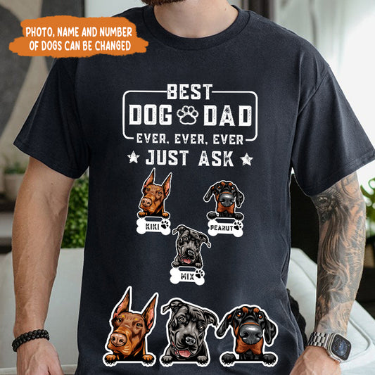 Petthouse | Customized Dog Dad Shirt, Best Dog Dad Ever Shirt, Fathers Day Shirt, Gift For Dog Dad