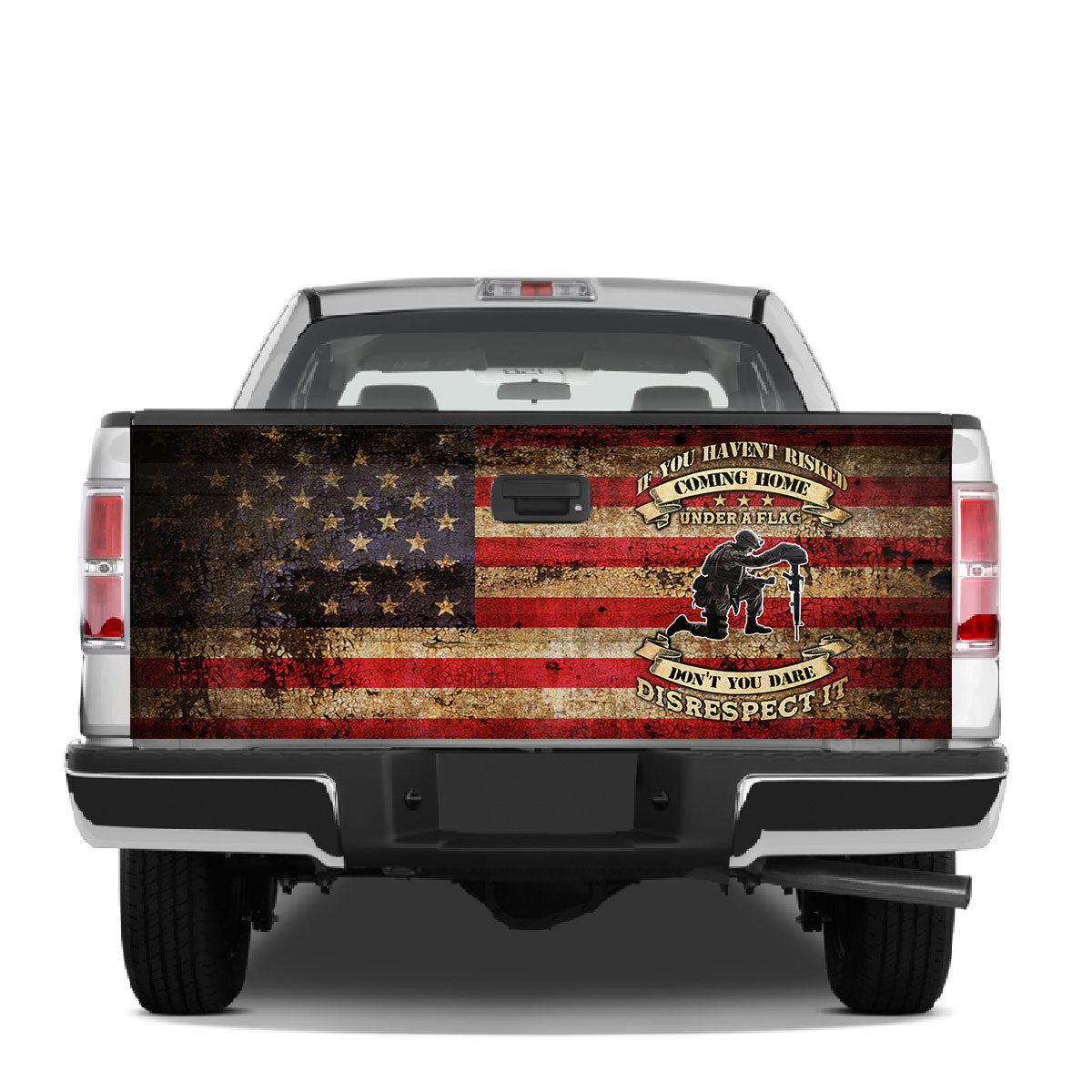 Petthouse | Veteran Army Tailgate Wrap American Soldier Army Military Truck Tailgate Decal Sticker Wrap