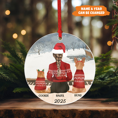 Petthouse | Personalized Family Ornament And Pets, 2024 Family Christmas Ornament, Family With Pets