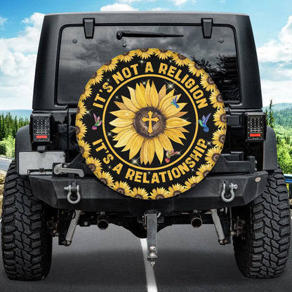 Petthouse | Jesus Faith Over Fear Spare Tire Cover God Jesus Christ Proud Usa Flag Sunflower Car Accessories